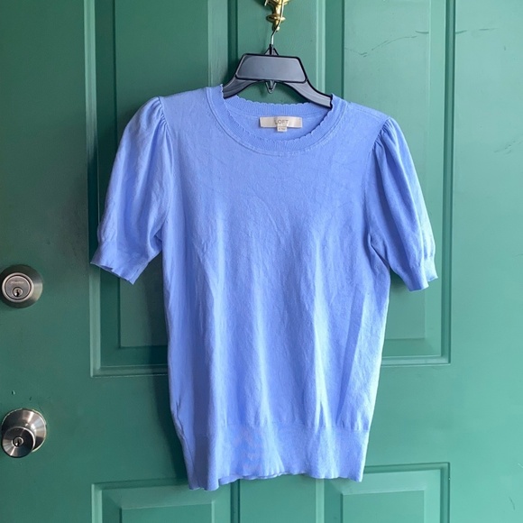 Loft size small lightweight sweater top short sleeve - Picture 1 of 8